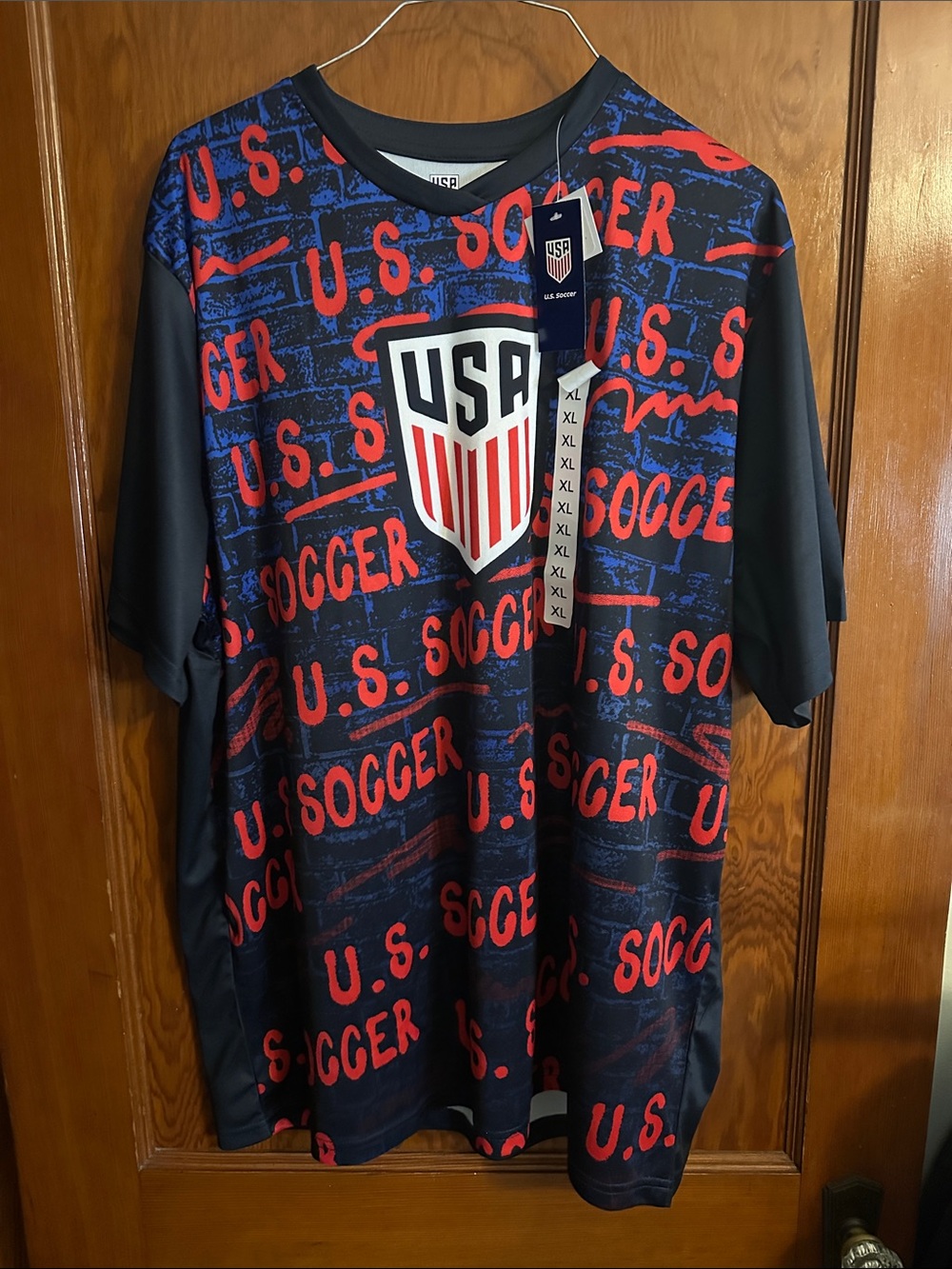 USA Soccer Graphic Jersey - (FIGA 2026) Red & Navy